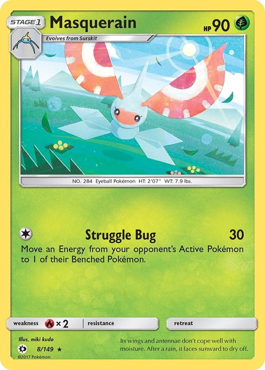 Image for Masquerain (8/149) (SM Base Set) - Pokemon