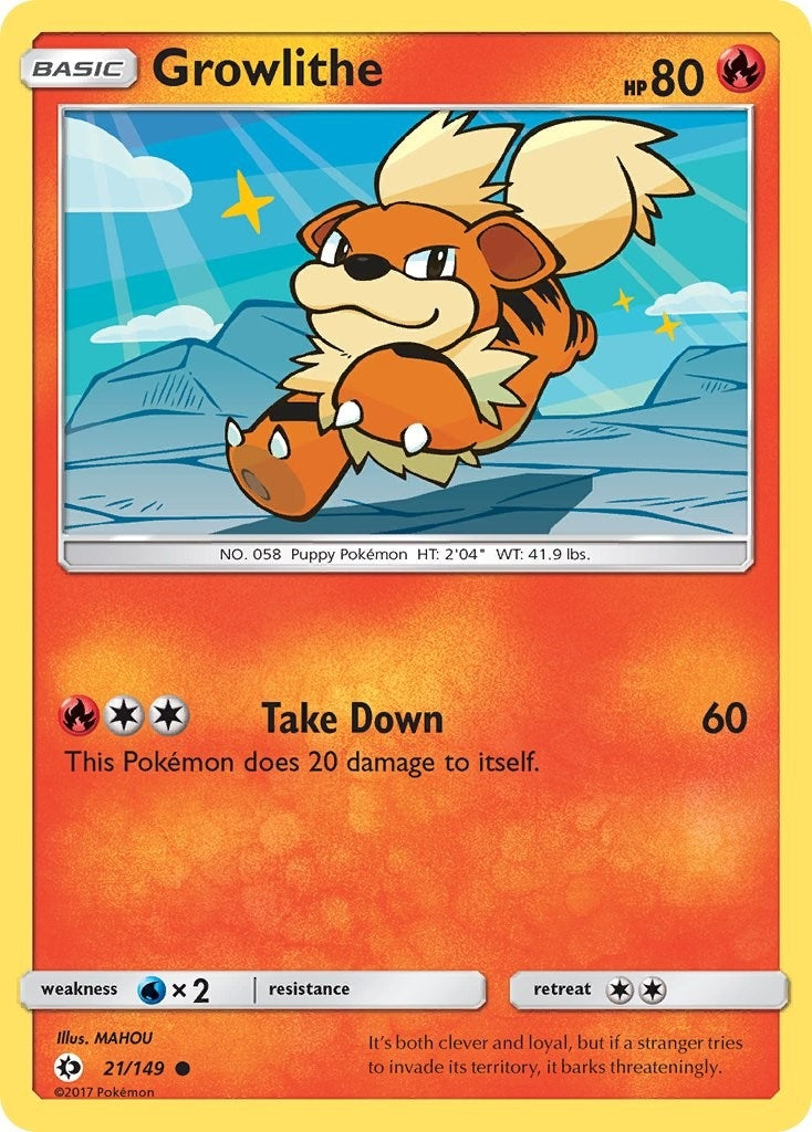 Image for Growlithe (21/149) (SM Base Set) - Pokemon