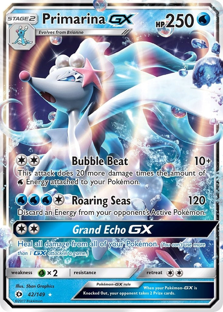 Image for Primarina GX (42/149) (SM Base Set) - Pokemon