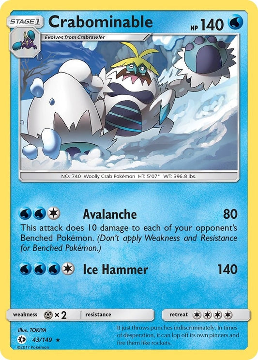 Image for Crabominable (43/149) (SM Base Set) - Pokemon
