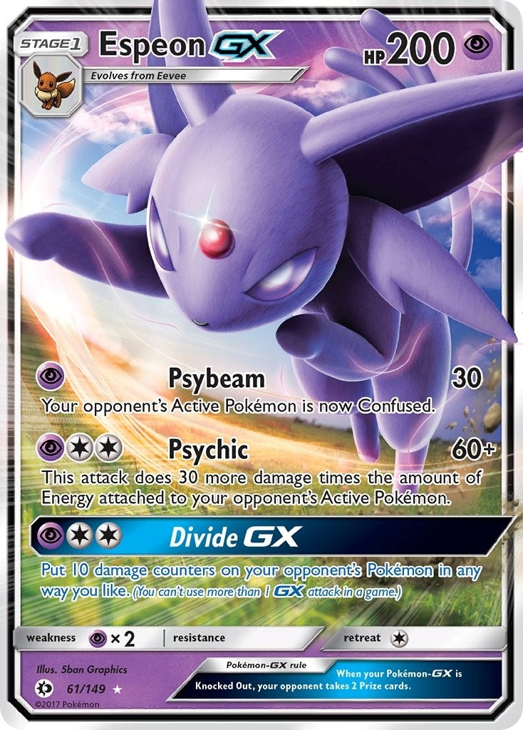 Image for Espeon GX (61/149) (SM Base Set) - Pokemon