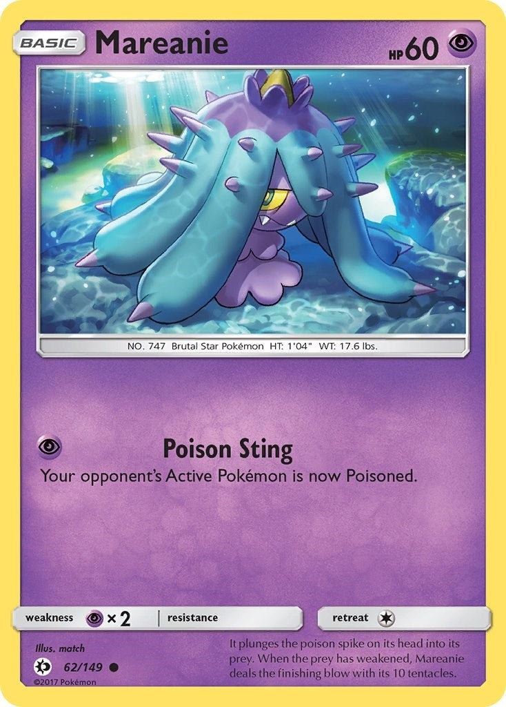 Image for Mareanie (62/149) (SM Base Set) - Pokemon