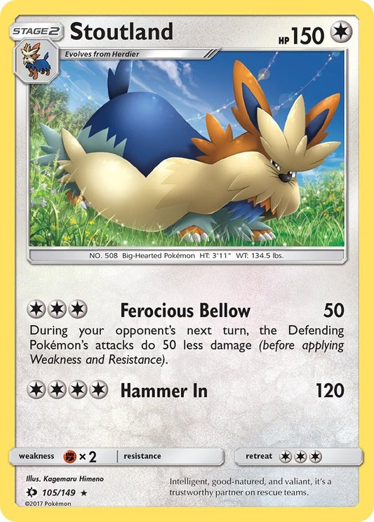 Image for Stoutland (105/149) (SM Base Set) - Pokemon