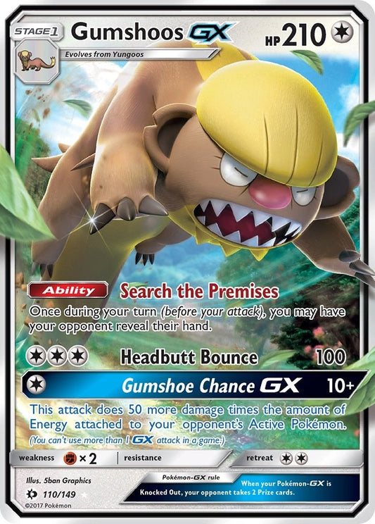 Image for Gumshoos GX (110/149) (SM Base Set) - Pokemon