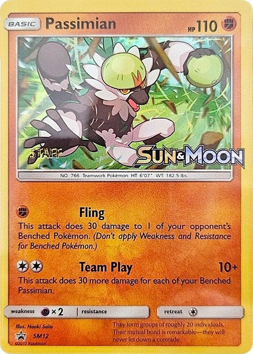 Image for Passimian - SM12 (Prerelease) [Staff] (SM12) (SM Promos) - Pokemon