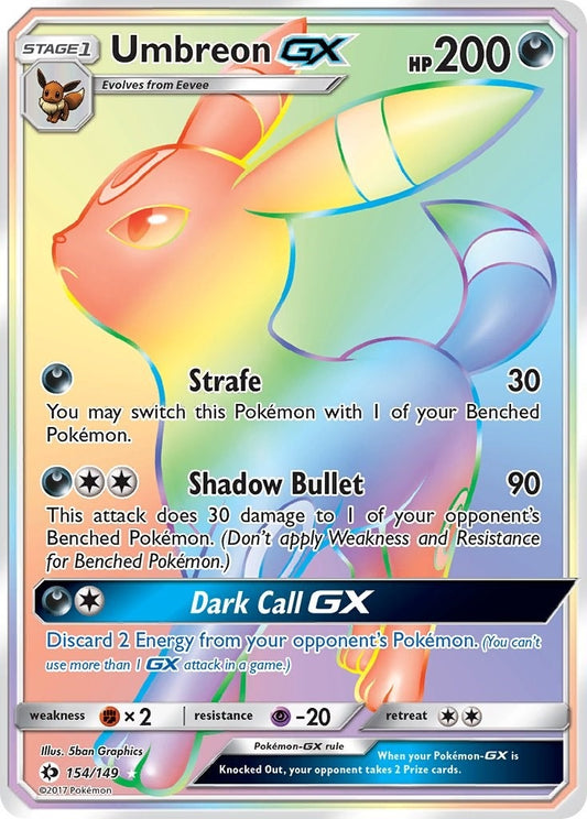 Image for Umbreon GX (Secret) (154/149) (SM Base Set) - Pokemon