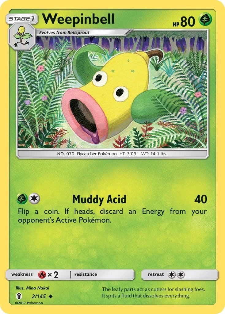 Image for Weepinbell (2/145) (SM - Guardians Rising) - Pokemon