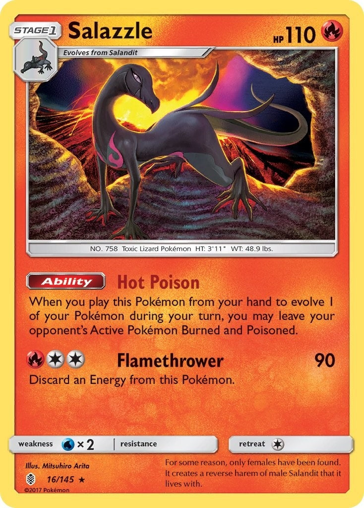Image for Salazzle (16/145) (SM - Guardians Rising) - Pokemon