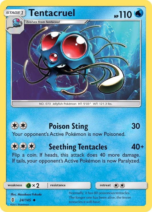 Image for Tentacruel (24/145) (SM - Guardians Rising) - Pokemon