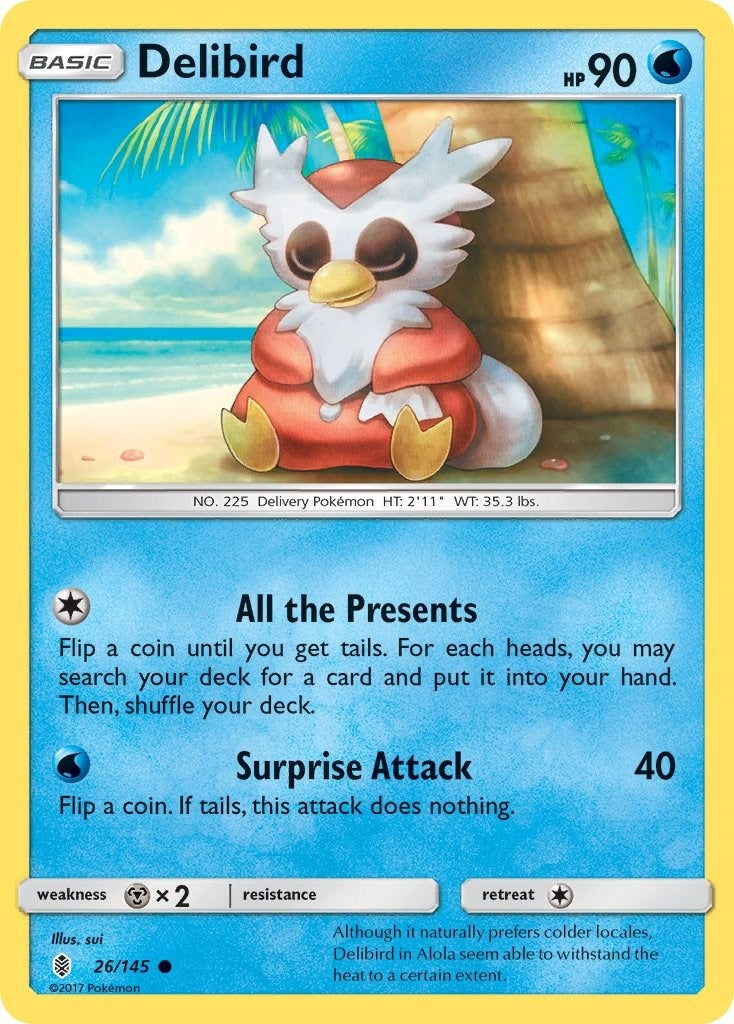 Image for Delibird (26/145) (SM - Guardians Rising) - Pokemon