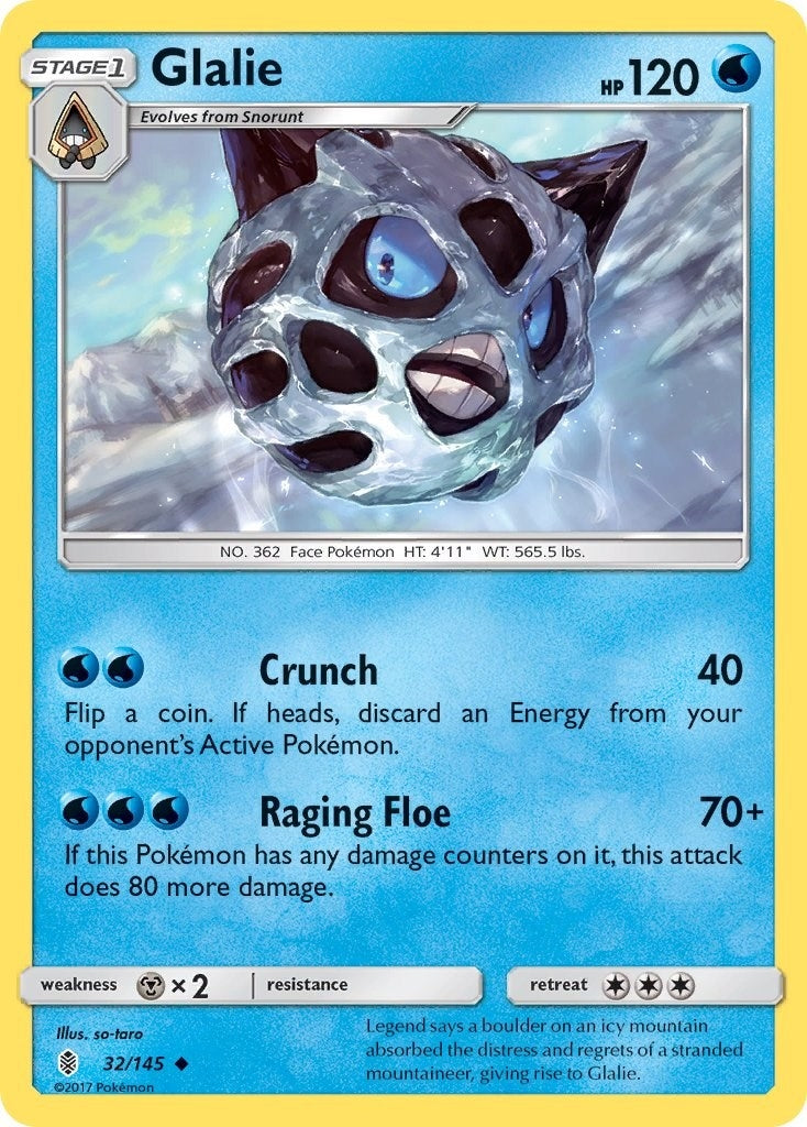 Image for Glalie (32/145) (SM - Guardians Rising) - Pokemon