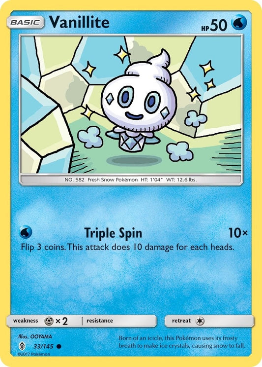 Image for Vanillite (33/145) (SM - Guardians Rising) - Pokemon