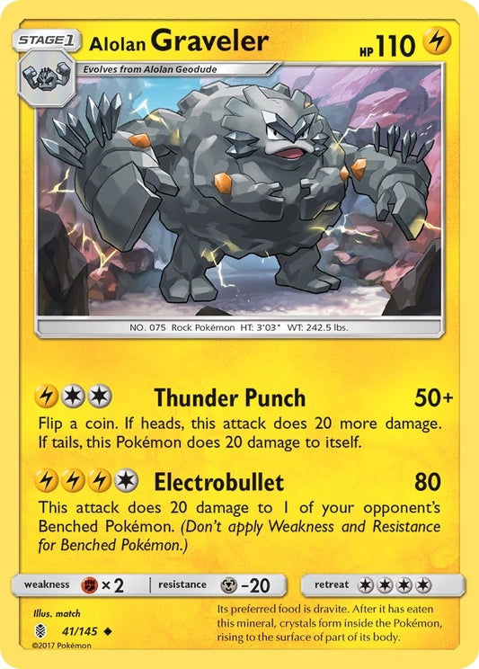 Image for Alolan Graveler (41/145) (SM - Guardians Rising) - Pokemon