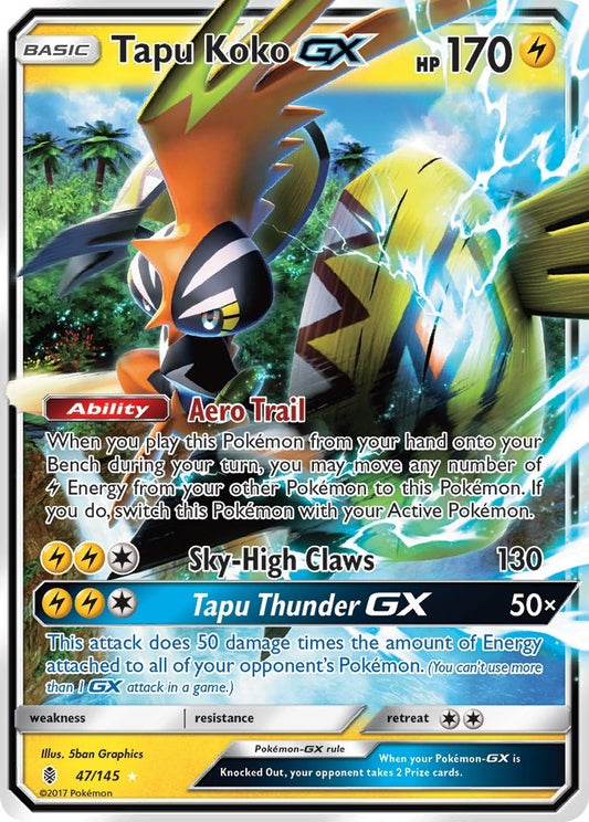 Image for Tapu Koko GX (47/145) (SM - Guardians Rising) - Pokemon