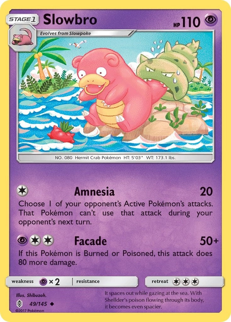 Image for Slowbro (49/145) (SM - Guardians Rising) - Pokemon