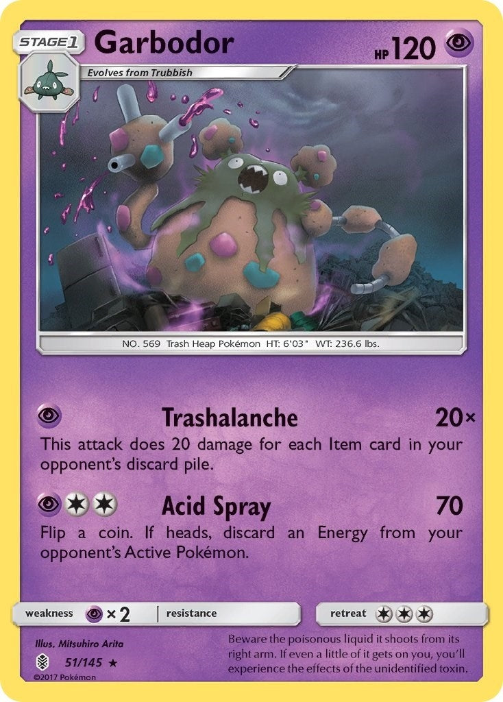 Image for Garbodor (51/145) (SM - Guardians Rising) - Pokemon