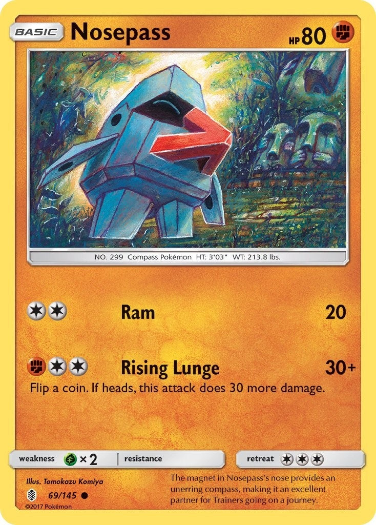 Image for Nosepass (69/145) (SM - Guardians Rising) - Pokemon