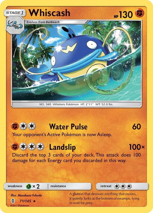 Image for Whiscash (71/145) (SM - Guardians Rising) - Pokemon