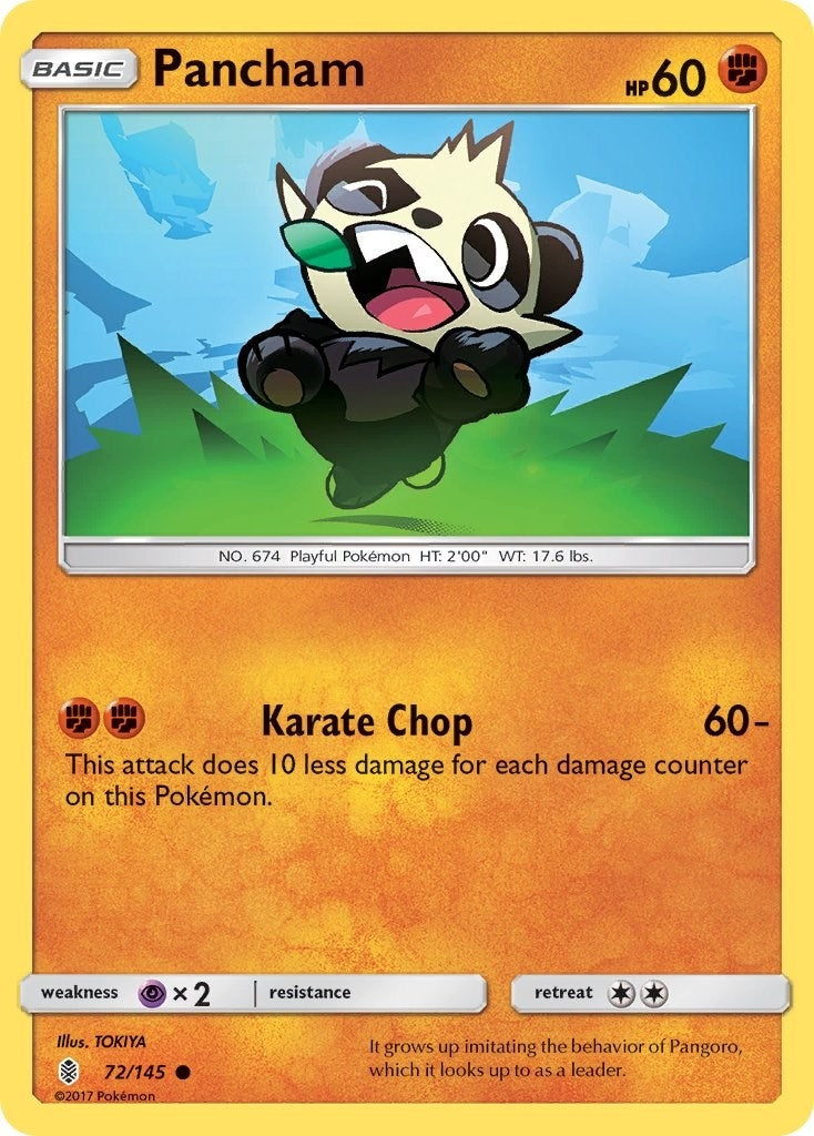 Image for Pancham (72/145) (SM - Guardians Rising) - Pokemon