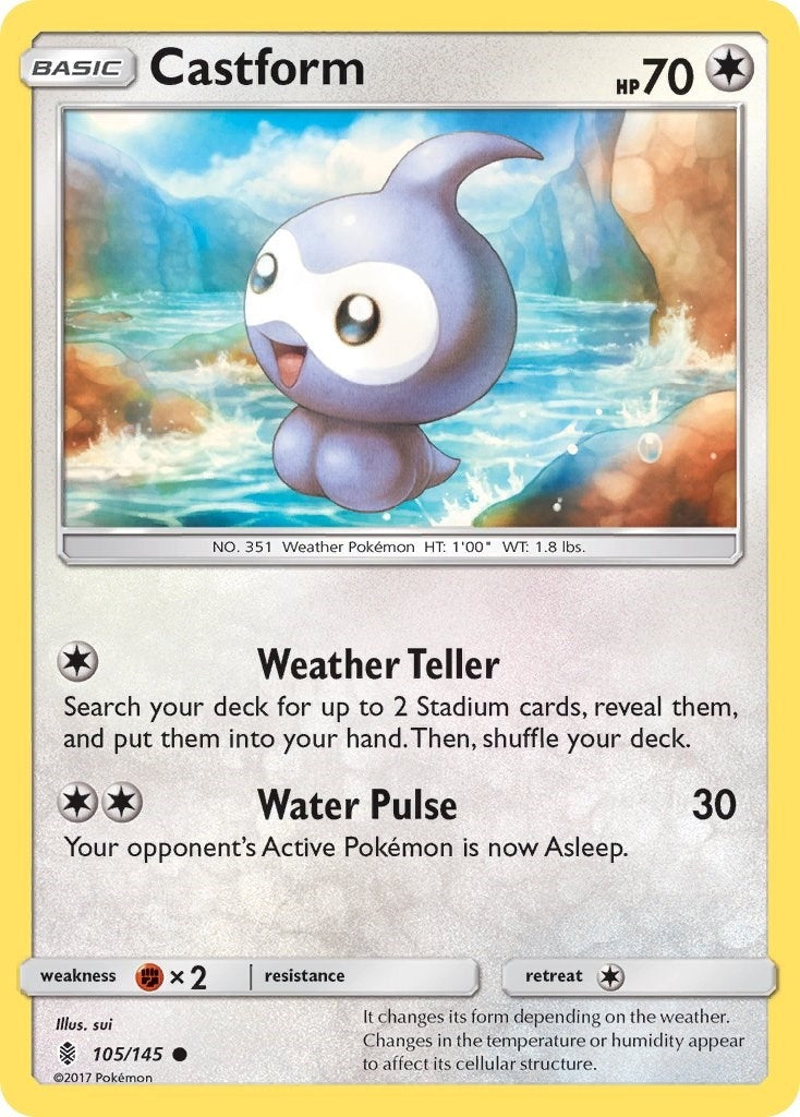Image for Castform (105/145) (SM - Guardians Rising) - Pokemon