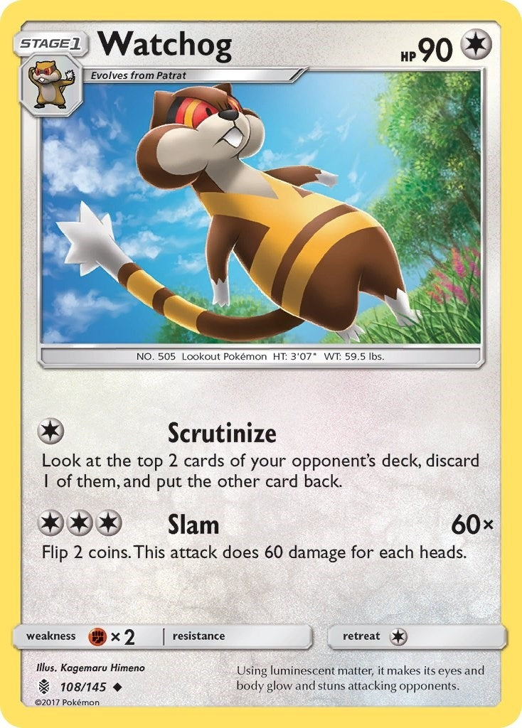 Image for Watchog (108/145) (SM - Guardians Rising) - Pokemon