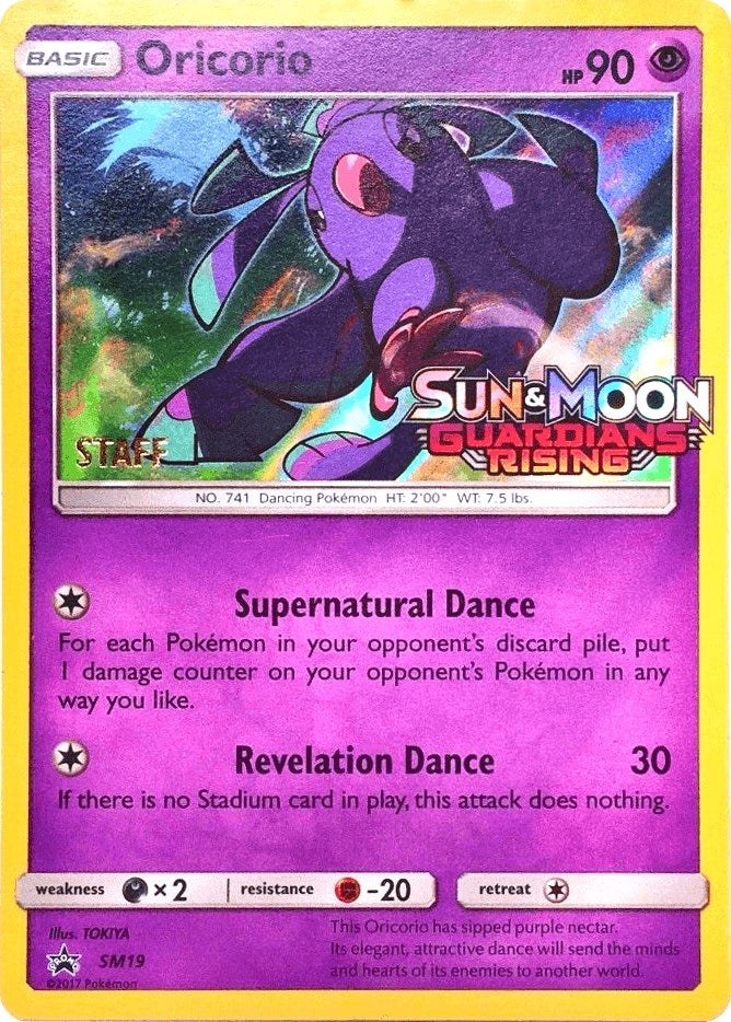 Image for Oricorio - SM19 (Prerelease) [Staff] (SM19) (SM Promos) - Pokemon