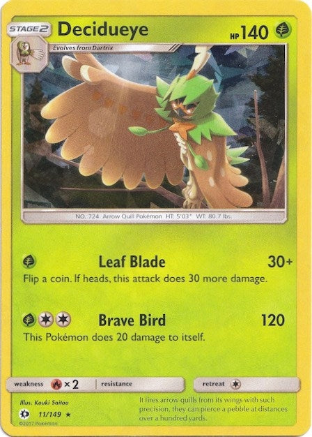 Image for Decidueye - 011/149 (Cracked Ice Holo) (011/149) (Deck Exclusives) - Pokemon