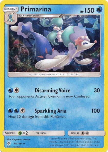 Image for Primarina - 041/149 (Cracked Ice Holo) (041/149) (Deck Exclusives) - Pokemon