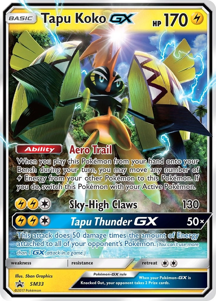 Image for Tapu Koko GX - SM33 (SM33) (SM Promos) - Pokemon