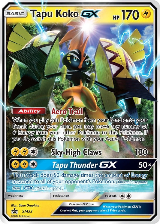 Image for Tapu Koko GX - SM33 (SM33) (SM Promos) - Pokemon