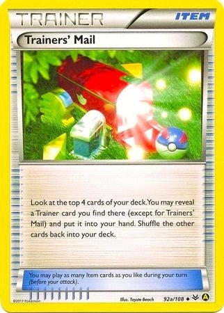 Image for Trainers' Mail - 92a/108 (Non-Holo) (092a/108) (Alternate Art Promos) - Pokemon