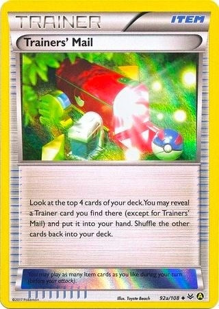 Image for Trainers' Mail - 92a/108 (Holo) (092a/108) (Alternate Art Promos) - Pokemon