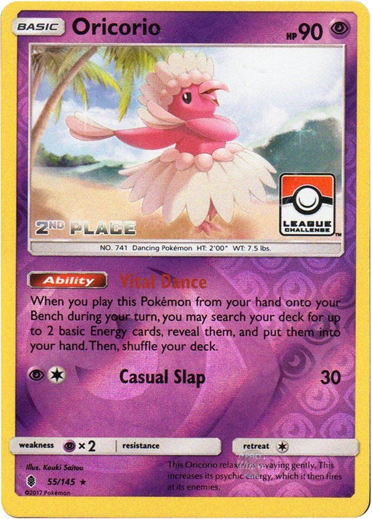 Image for Oricorio - 55/145 (League Challenge) [2nd Place] (055/145) (League & Championship Cards) - Pokemon