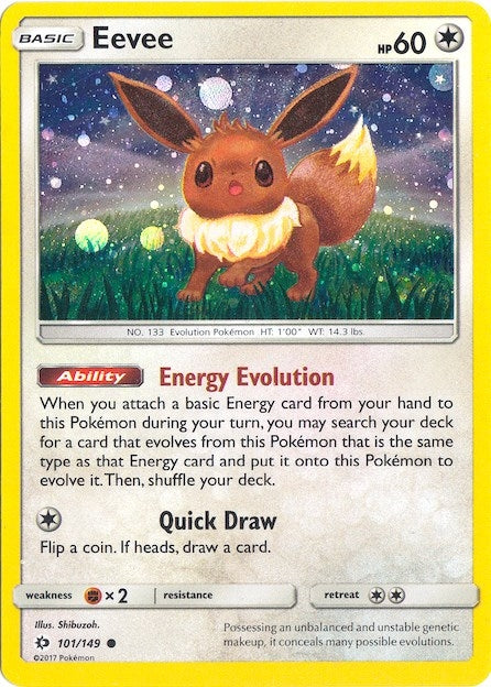 Image for Eevee - 101/149 (Cosmos Holo) (101/149) (Miscellaneous Cards & Products) - Pokemon