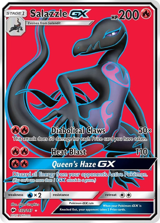 Image for Salazzle GX (Full Art) (132/147) (SM - Burning Shadows) - Pokemon