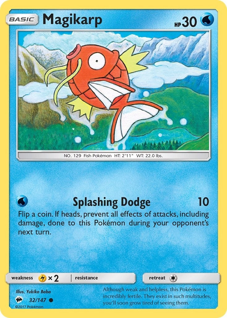 Image for Magikarp (32/147) (SM - Burning Shadows) - Pokemon