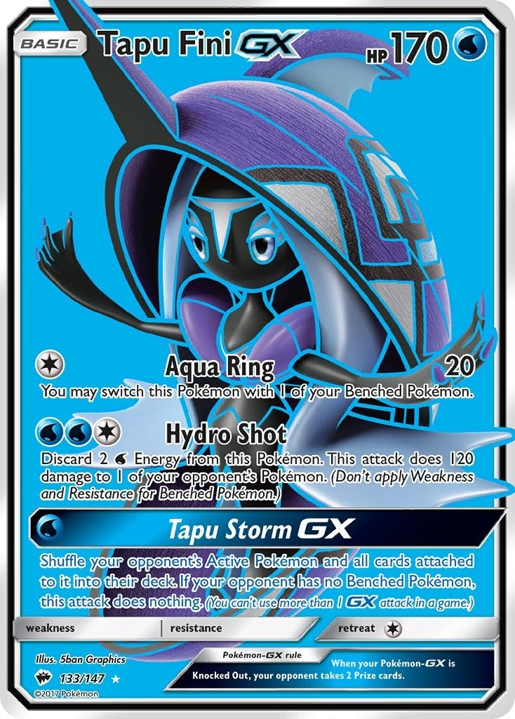 Image for Tapu Fini GX (Full Art) (133/147) (SM - Burning Shadows) - Pokemon