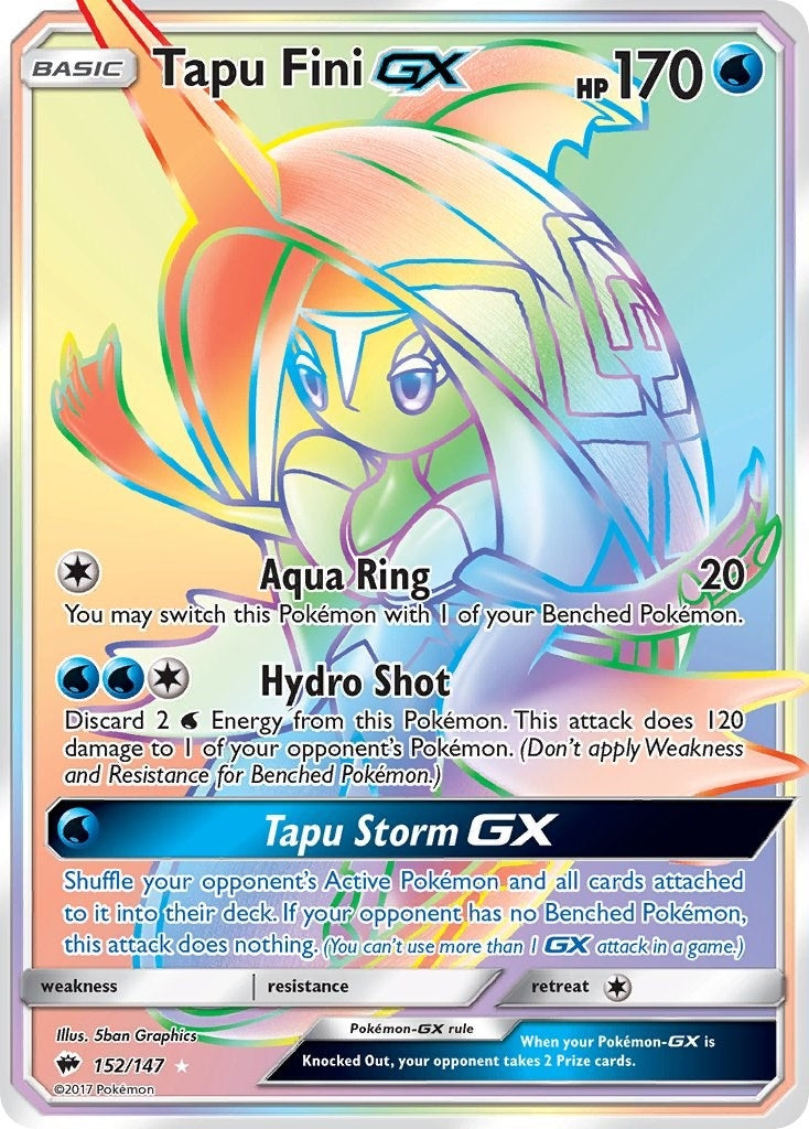 Image for Tapu Fini GX (Secret) (152/147) (SM - Burning Shadows) - Pokemon