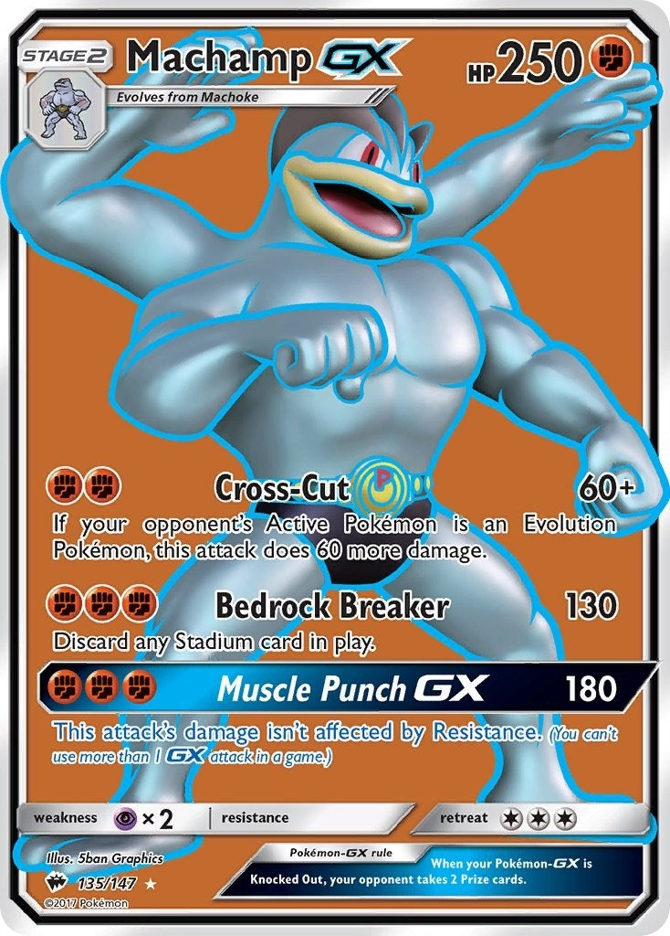 Image for Machamp GX (Full Art) (135/147) (SM - Burning Shadows) - Pokemon