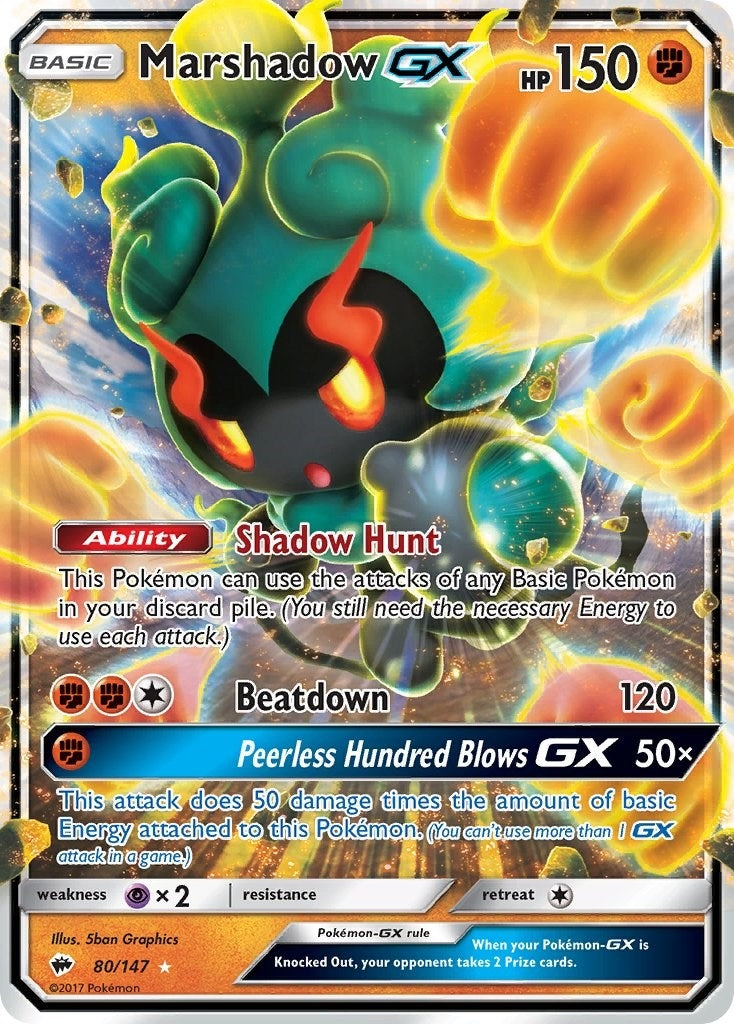 Image for Marshadow GX (80/147) (SM - Burning Shadows) - Pokemon