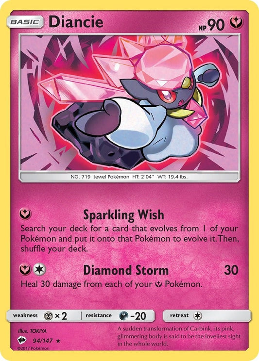 Image for Diancie (94/147) (SM - Burning Shadows) - Pokemon