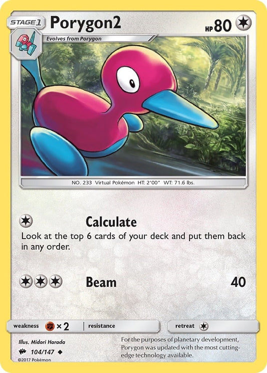 Image for Porygon2 (104/147) (SM - Burning Shadows) - Pokemon
