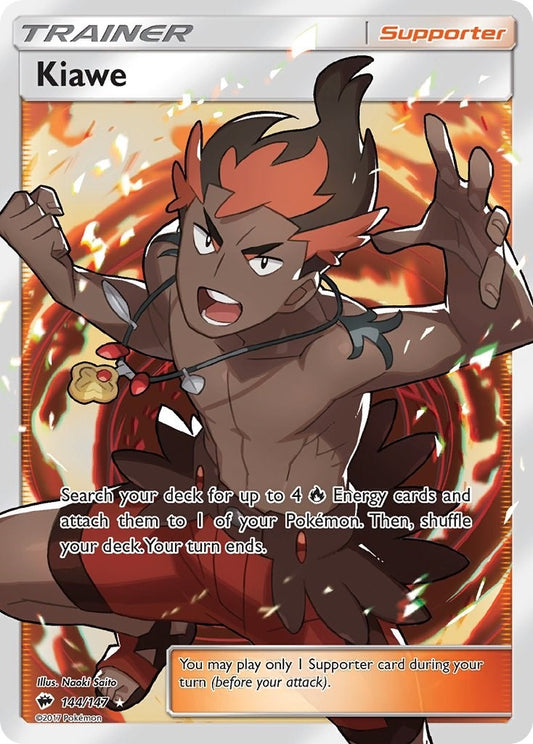 Image for Kiawe (Full Art) (144/147) (SM - Burning Shadows) - Pokemon