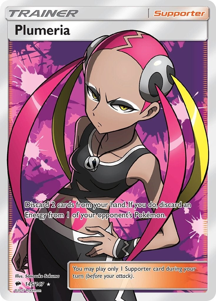 Image for Plumeria (Full Art) (145/147) (SM - Burning Shadows) - Pokemon