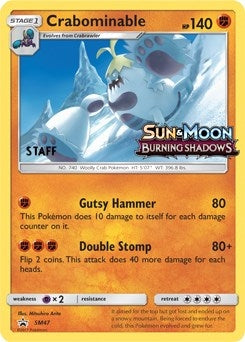 Image for Crabominable - SM47 (Prerelease) [Staff] (SM47) (SM Promos) - Pokemon