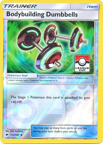 Image for Bodybuilding Dumbbells - 113/147 (League Cup) (113/147) (League & Championship Cards) - Pokemon