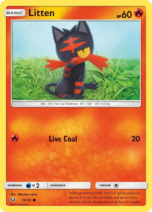 Image for Litten (15/73) (Shining Legends) - Pokemon