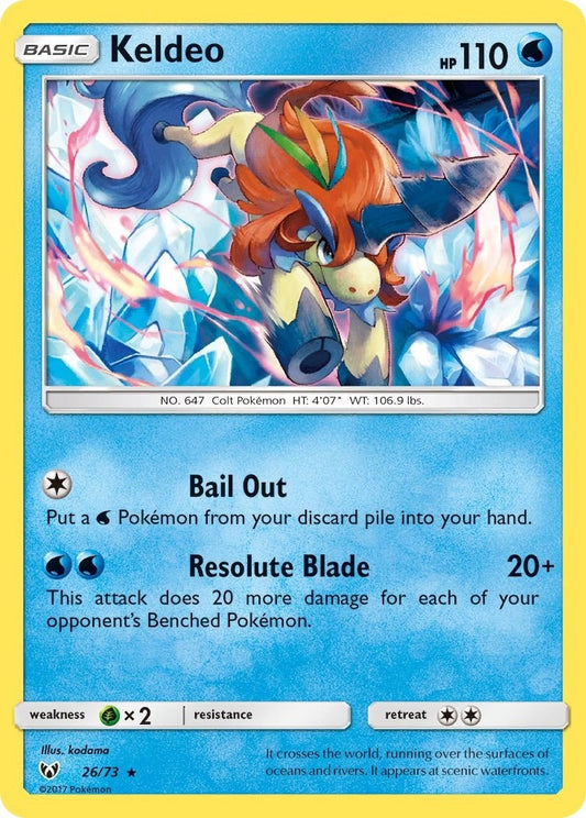 Image for Keldeo (26/73) (Shining Legends) - Pokemon