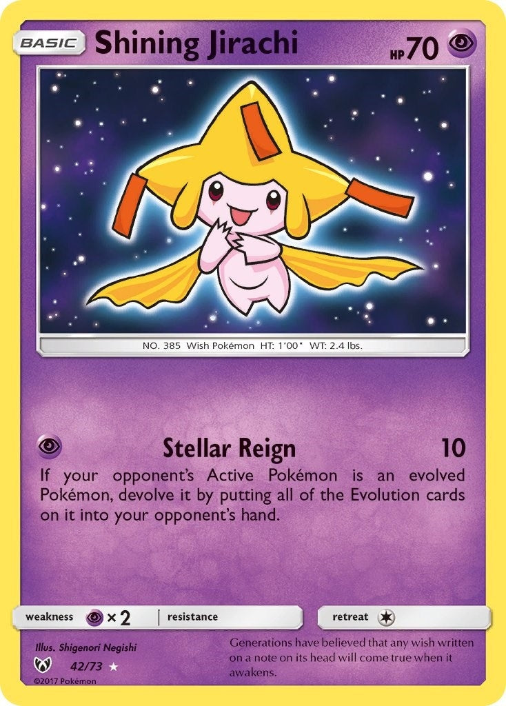 Image for Shining Jirachi (42/73) (Shining Legends) - Pokemon