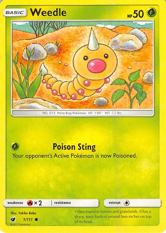 Image for Weedle (1/111) (SM - Crimson Invasion) - Pokemon